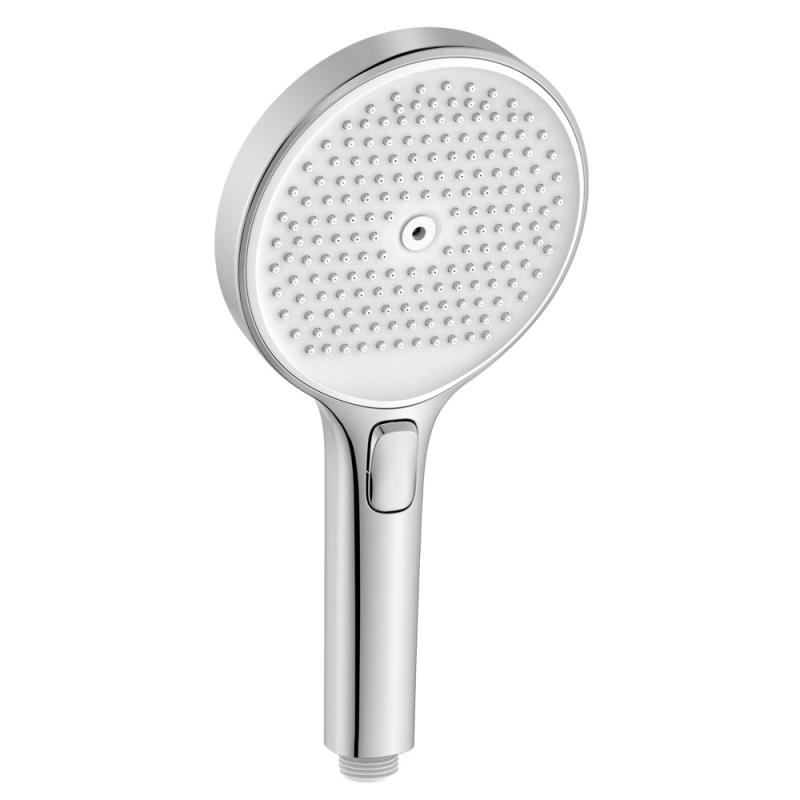 Design Handbrause Rund Chrom Weiß