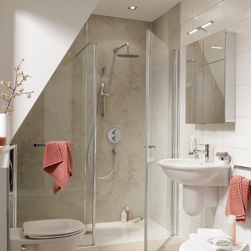 HSK RenoDeco Duschrückwand Sandstein, terra-beige
