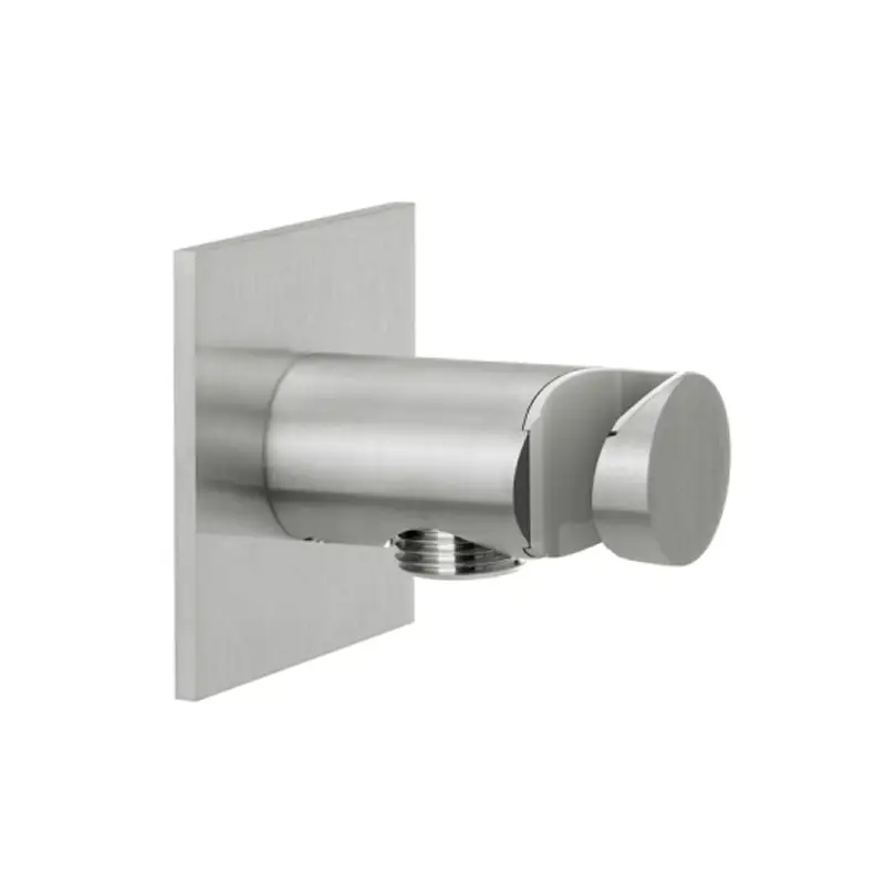 Herzbach Living Spa iX Brauseanschlussbogen mit Halter eckig