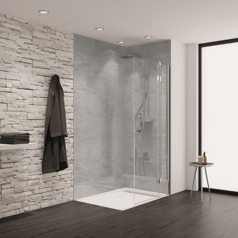 HSK Aperto Walk In Drehtür pendelbar an Nebenteil 2-teilig