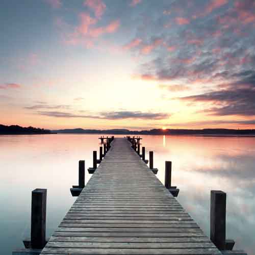 Steg Sonnenuntergang 05