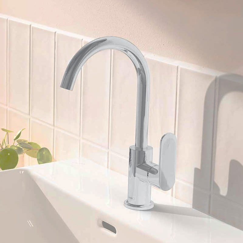 Hansgrohe Rebris S Waschtischarmatur 210 mit Schwenkauslauf