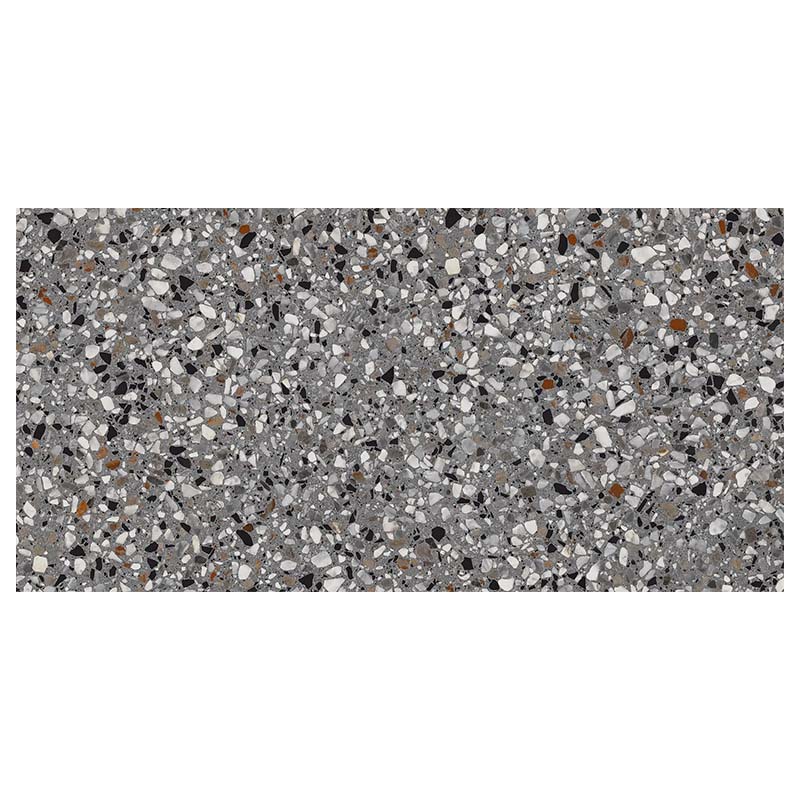 Terrazzo Beton Fliese Kado Lead Flakes 60 x 120 cm