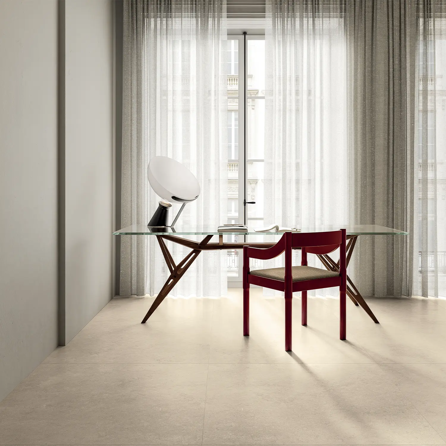 Steinoptik Bodenfliese Portland Sabbia 100 x 100 cm