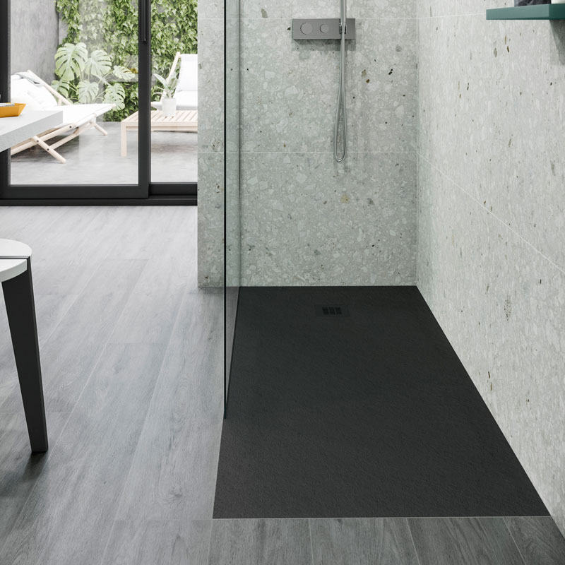 Hidrobox One Kromat Duschfläche 90 cm x 170 cm Graphite