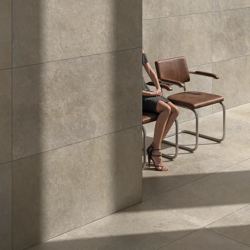 Steinoptik Fliese Cercom Stone Vision Mud 60 x 120 cm