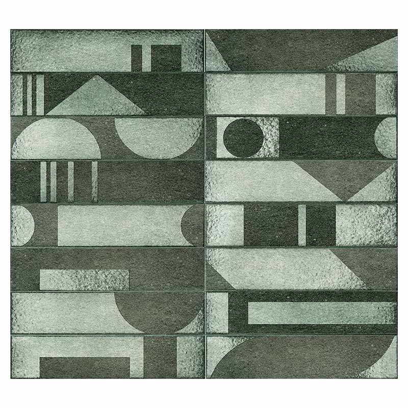 Brick Fliese CIR Porta Nuova Bicocca Oliva Mix 6,5 x 29 cm