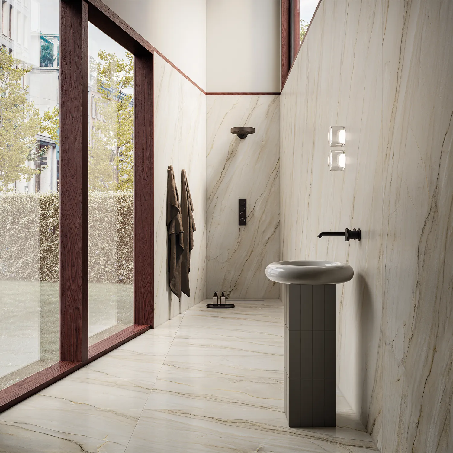 Marmoroptik Fliese Grigio Minerale Silk 60 x 120 cm