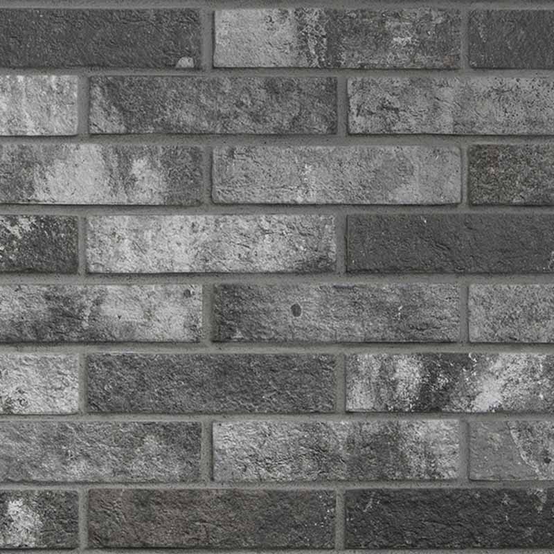 Rondine London Charcoal Brick Wandfliese 6 x 25 cm