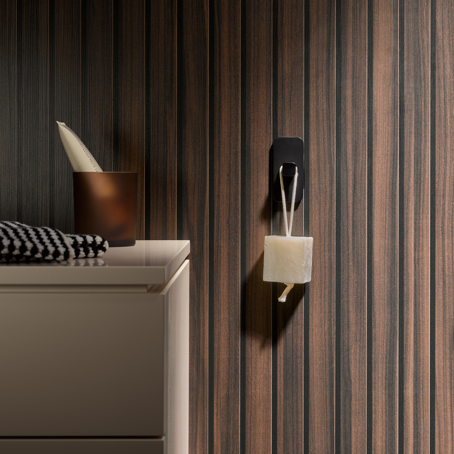 HSK RenoDeco Duschrückwand Räuchereiche Natur-Dunkel