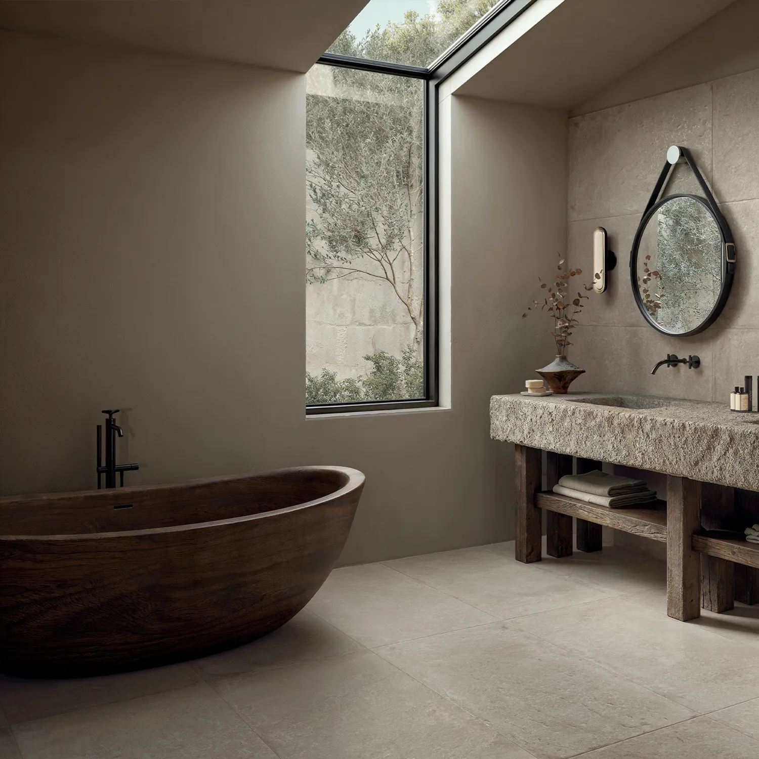Rustikale Steinoptik Bodenfliese i-stone Beige 60 x 120 cm