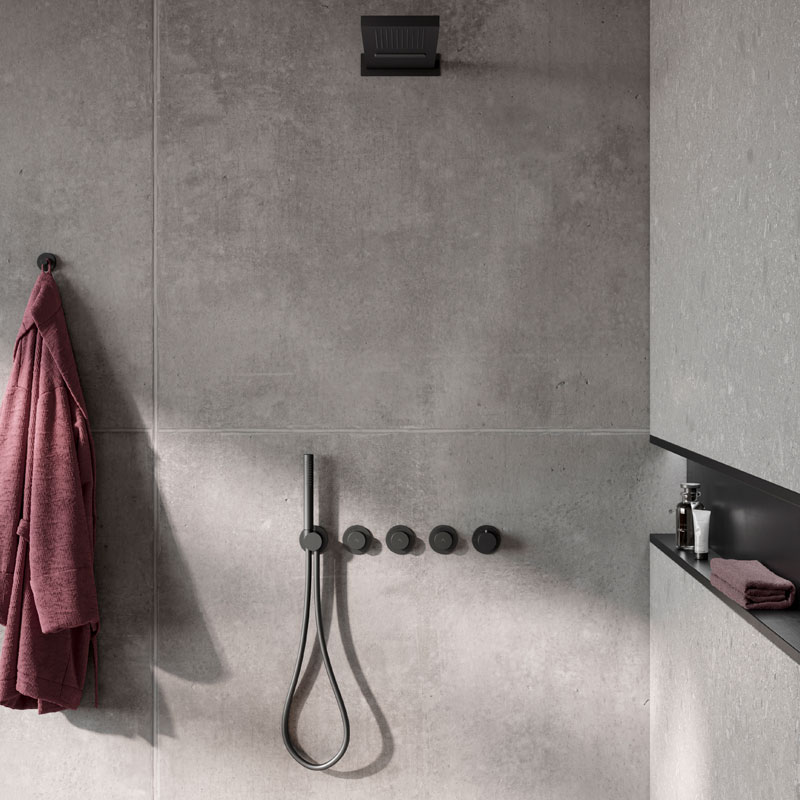 Herzbach MODUL7 Push Thermostat Set Multi Regenbrause