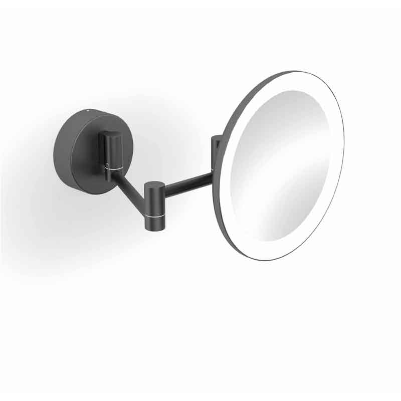 cenotes Universal Black Kosmetikspiegel LED Wandmodell 3Fach