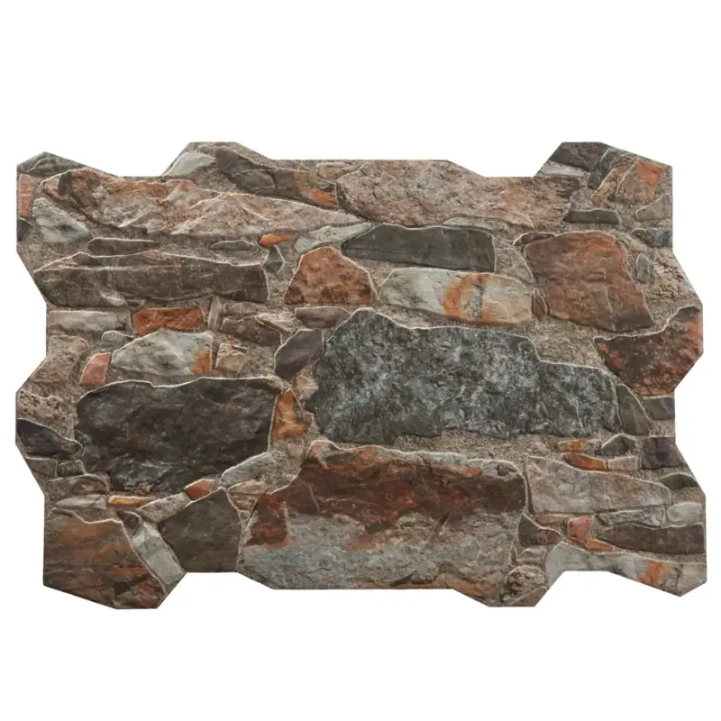 Wandverblender Außen Rotbraun Mix 40 x 60 cm