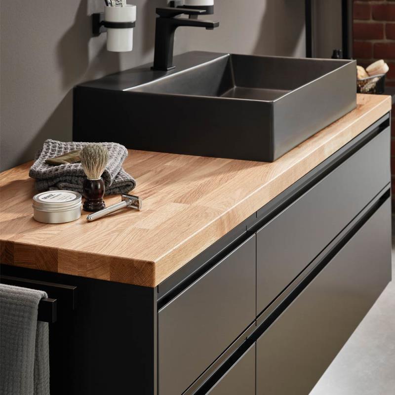 Laguna Platino 2.0 Waschtischplatte Eiche Massiv 121,2 cm